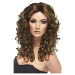 Smiffys Womens/Ladies Glamour Wig / Brown
